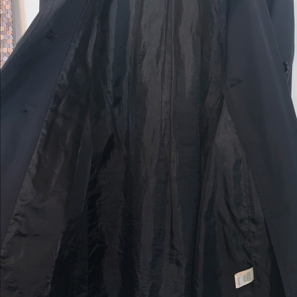 JACOB TRENCH COAT, black, FROM 2002, EUC - Picture 7 of 8